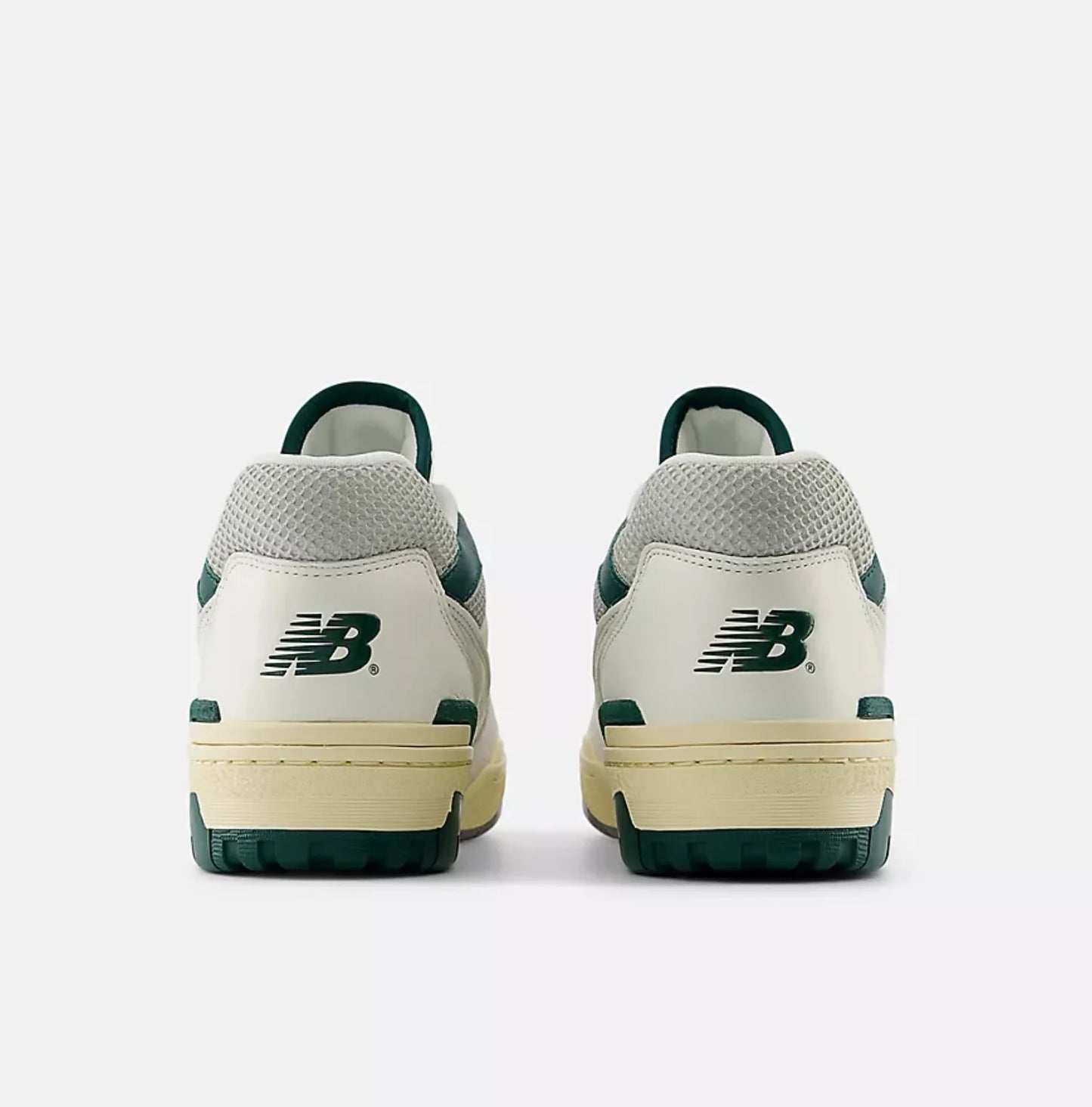 Luxury Retro Court Sneaker in Sea Salt & Green
