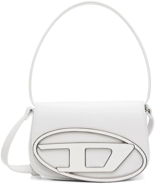 Luxury White Structured Shoulder Bag