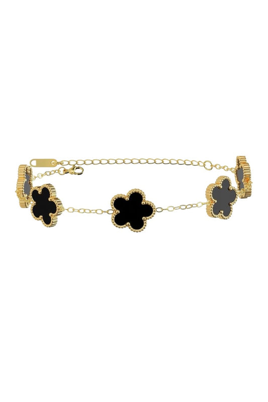 Luxury White Clover Bracelet
