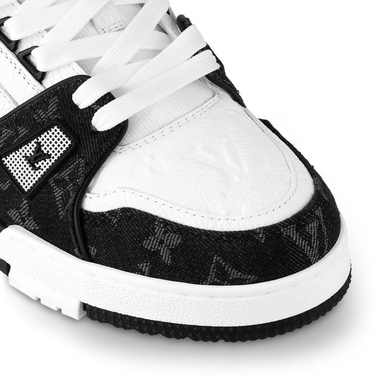 Luxury Black & White Statement Trainer