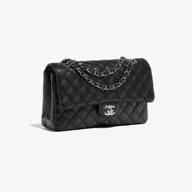 Luxury Quilted Black Shoulder Bag