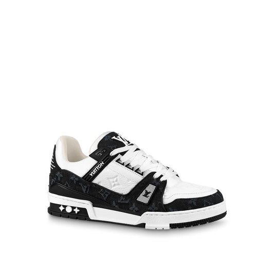 Luxury Black & White Statement Trainer