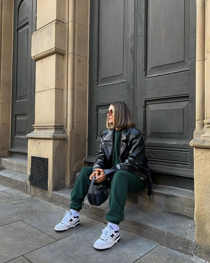 Luxury Retro Court Sneaker in Sea Salt & Green