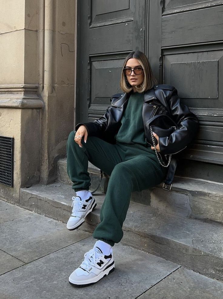Luxury Retro Court Sneaker in Sea Salt & Green