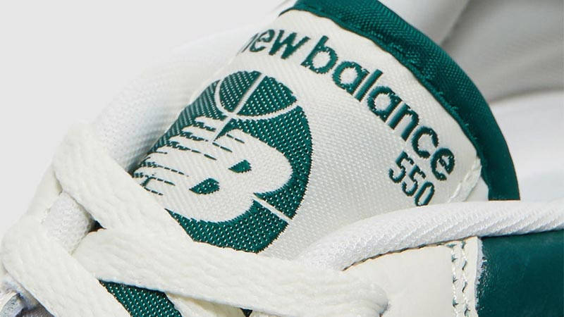 Luxury Retro Court Sneaker in Sea Salt & Green