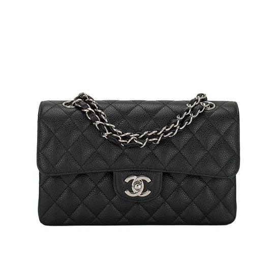 Luxury Quilted Black Shoulder Bag
