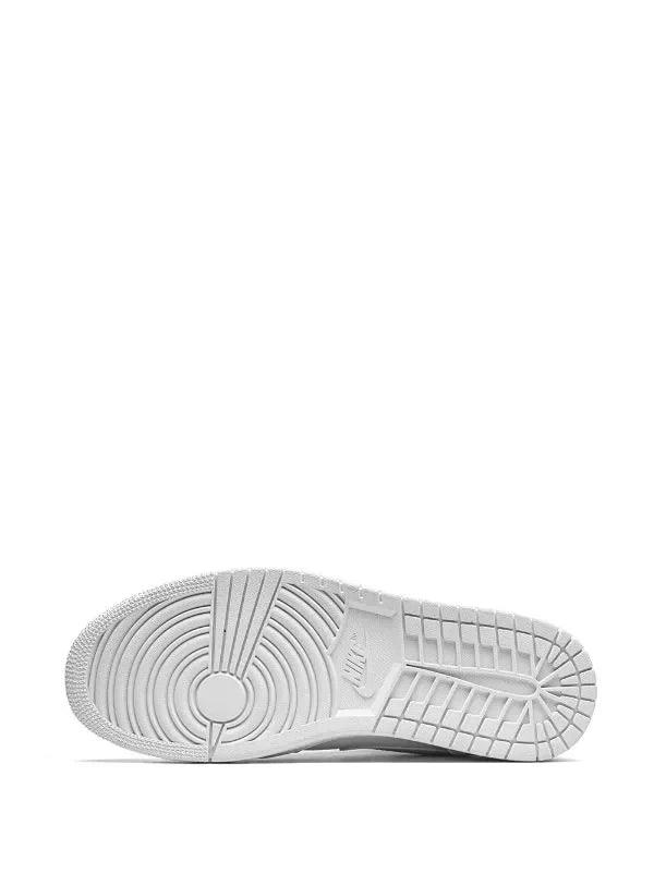 Premium All-White Mid-Top Sneaker