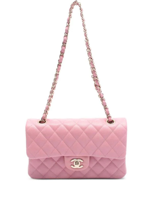 Luxury Pink Quilted Shoulder Bag