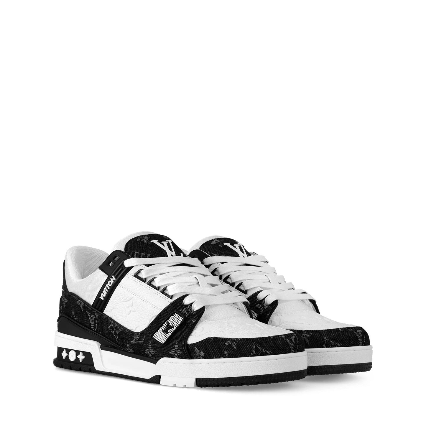 Luxury Black & White Statement Trainer